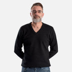 ZSZ Mens V-Neck Knitted Jumper