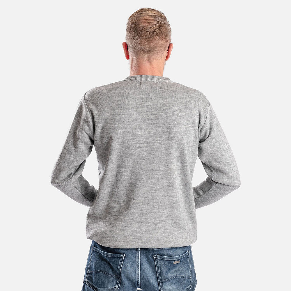 ZSZ Mens V-Neck Knitted Jumper