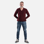 ZSZ Mens V-Neck Knitted Jumper