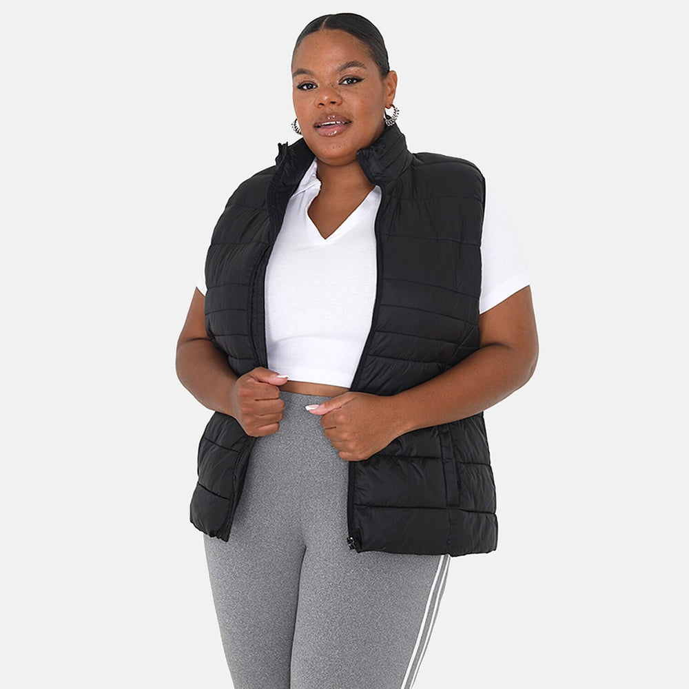 Brave Soul Classic Gilet (Size 18) - Black