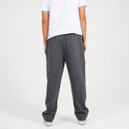 Brave Soul Cotton Mens Wide Leg Trousers (Size M) - Dark Charcoal