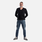 ZSZ Mens V-Neck Knitted Jumper