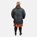 Brave Soul Long Onion Quilted Coat (Size 20) - Black