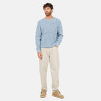 Brave Soul Mens Crew Neck Jumper (Size L) - Baby Blue