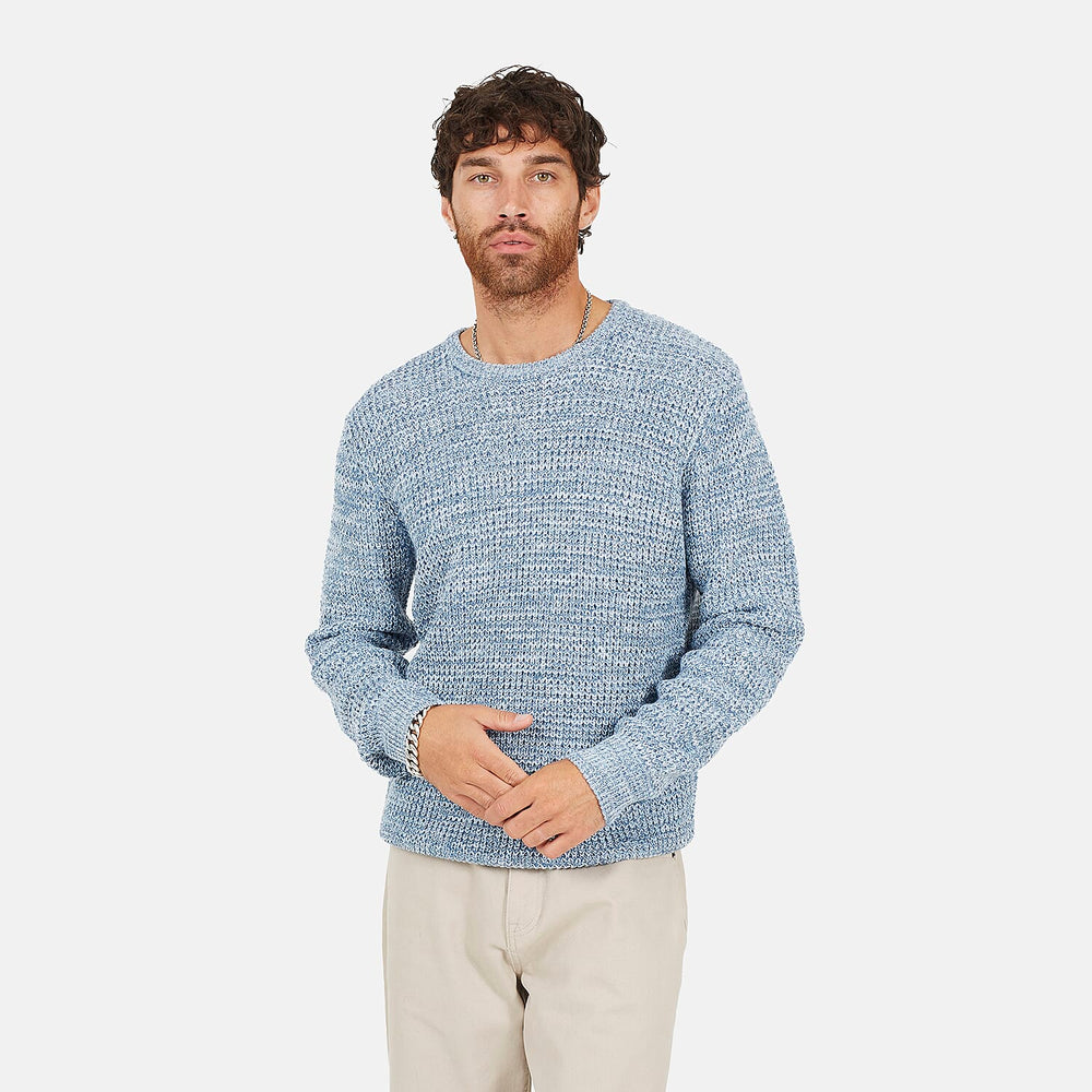Brave Soul Mens Crew Neck Jumper (Size L) - Baby Blue