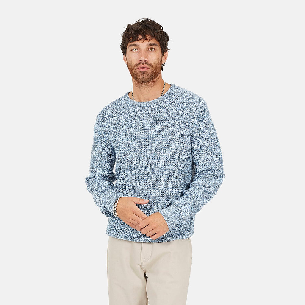 Brave Soul Mens Crew Neck Jumper (Size L) - Baby Blue