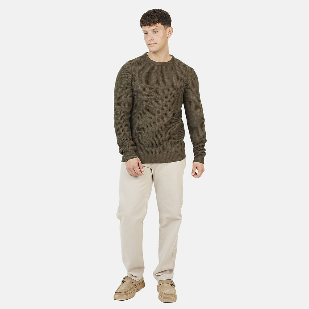 Brave Soul Acrylic Jumper - Khaki