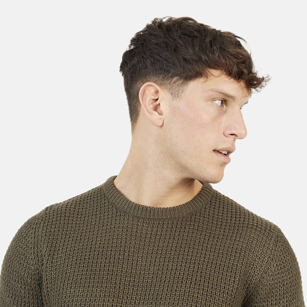 Brave Soul Acrylic Jumper - Khaki