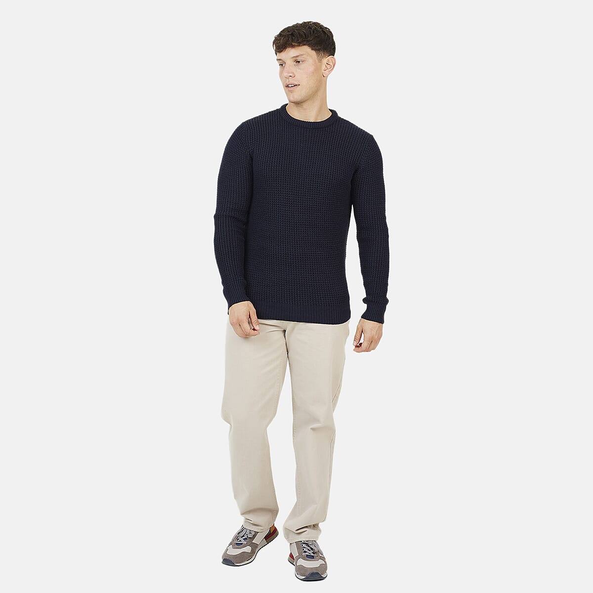 Brave Soul Acrylic Jumper - Dark Navy