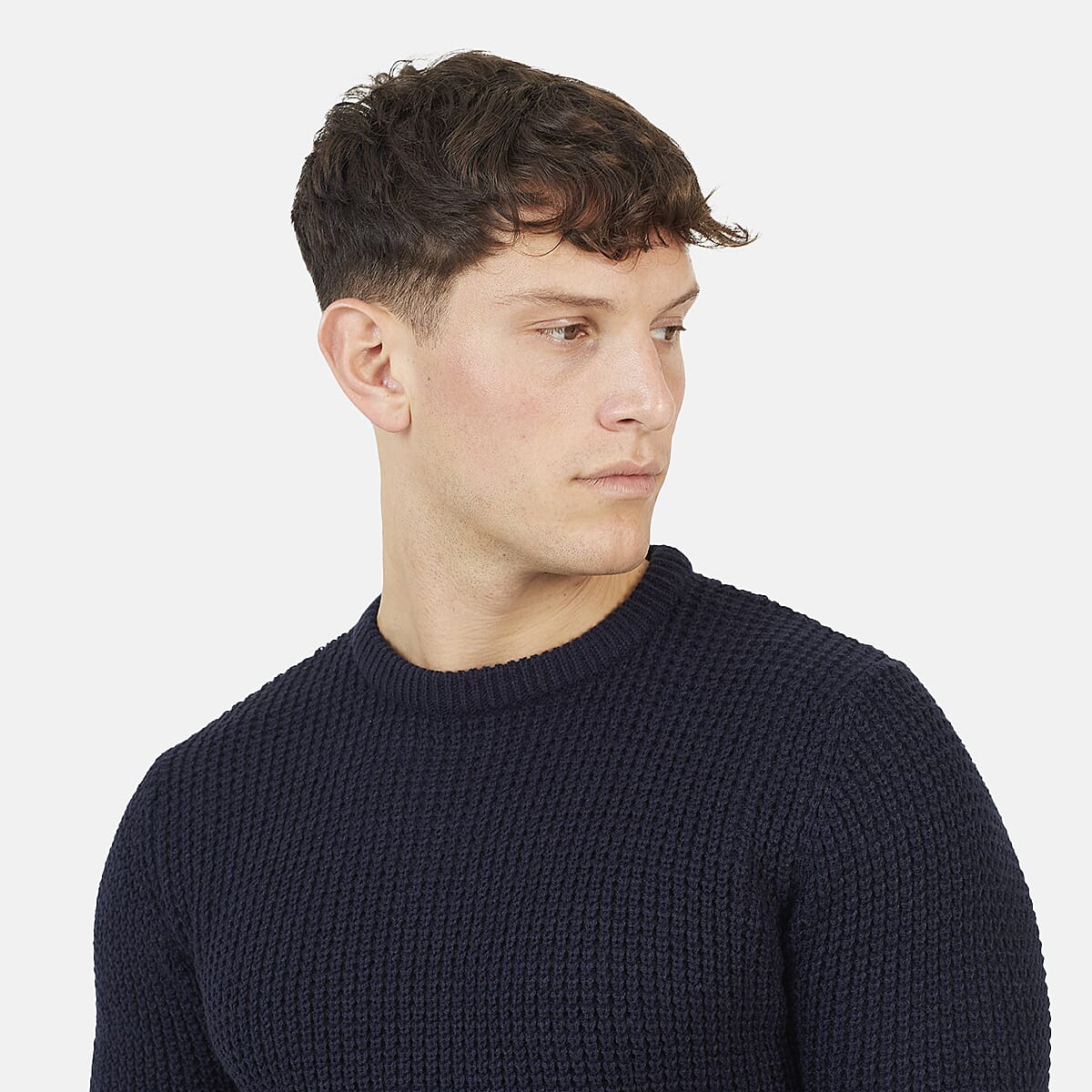 Brave Soul Acrylic Jumper - Dark Navy