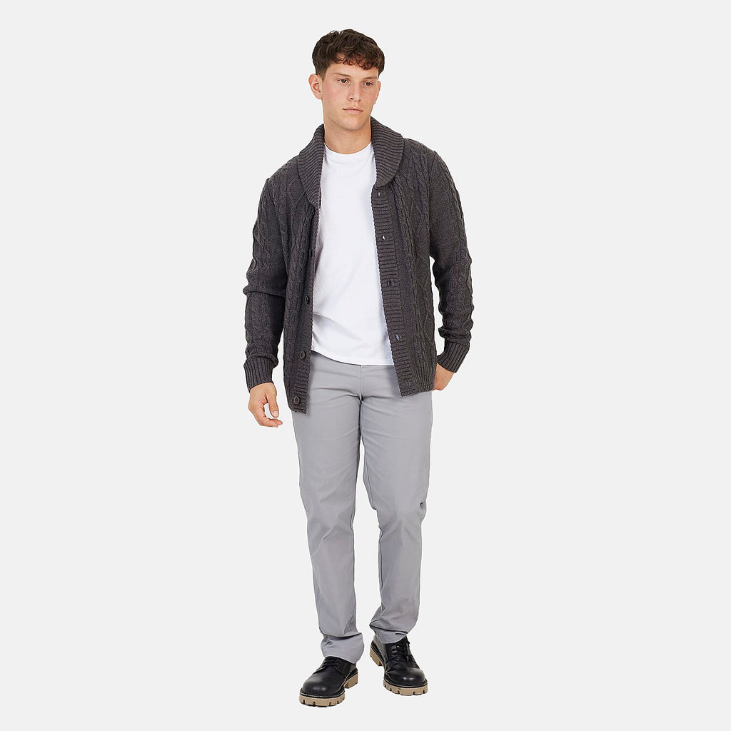 Brave Soul Acrylic Cardigan - Dark Grey
