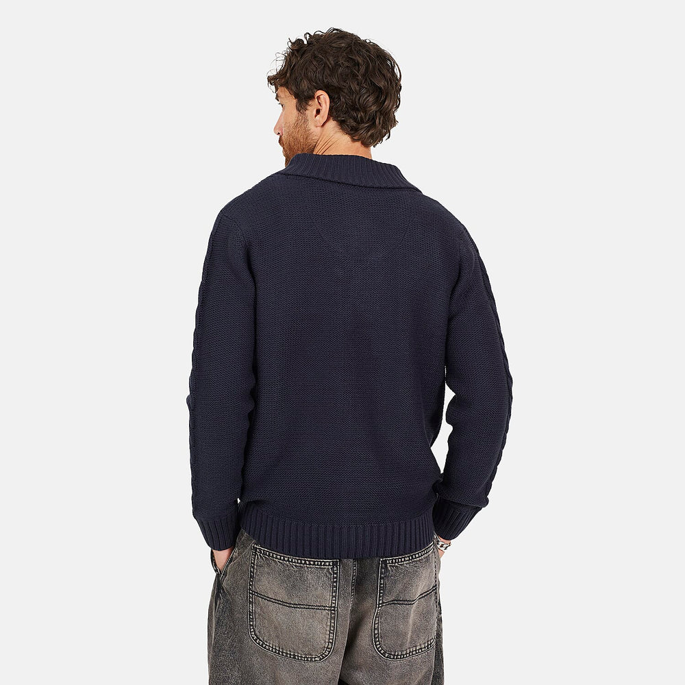 Brave Soul Acrylic Cardigan - Dark Navy
