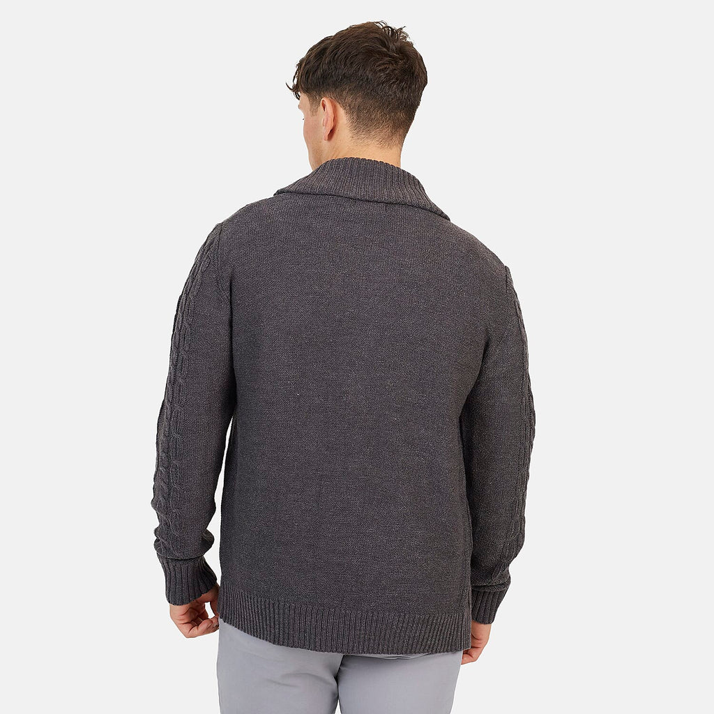 Brave Soul Acrylic Cardigan - Dark Grey