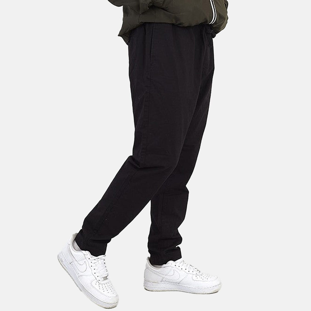 Bravesoul Cotton Twill Pant Elasticated Waist - Black
