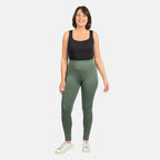 Brush Back Legging (Size L) - Khaki