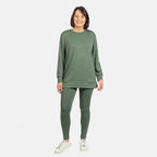 Brush Back Legging (Size L) - Khaki
