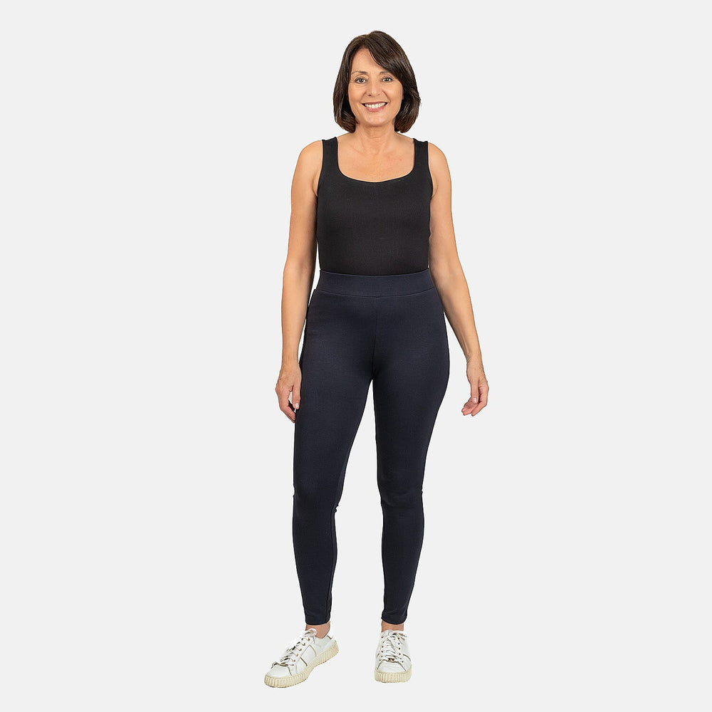 Brush Back Legging (Size L) - Navy