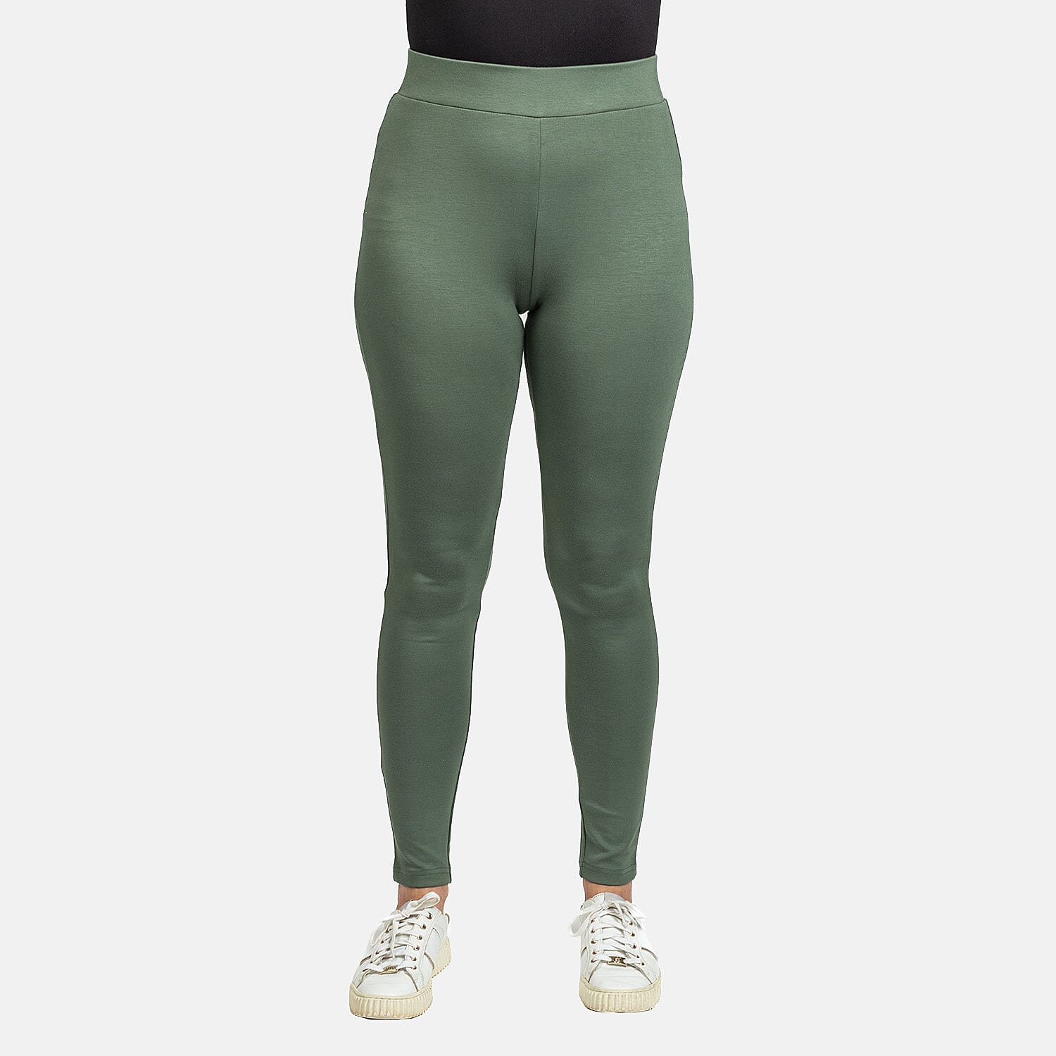 Brush Back Legging (Size M) - Khaki