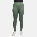 Brush Back Legging (Size S) - Khaki