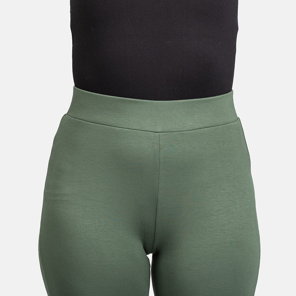 Brush Back Legging (Size XXL) - Khaki