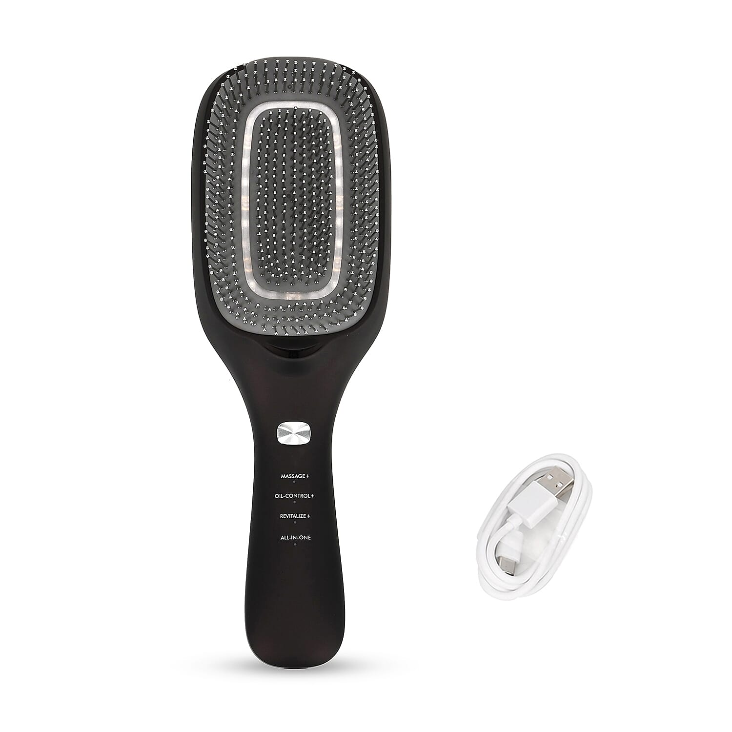 TOUCH BEAUTY- VITA 5-in-1 Hair Care Brush -  Ion Therapy, EMS, Sonic Massage, LLLT , Red and Blue Light Therapy - Black