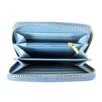 Bryony Denim Flower Purse - Light Blue