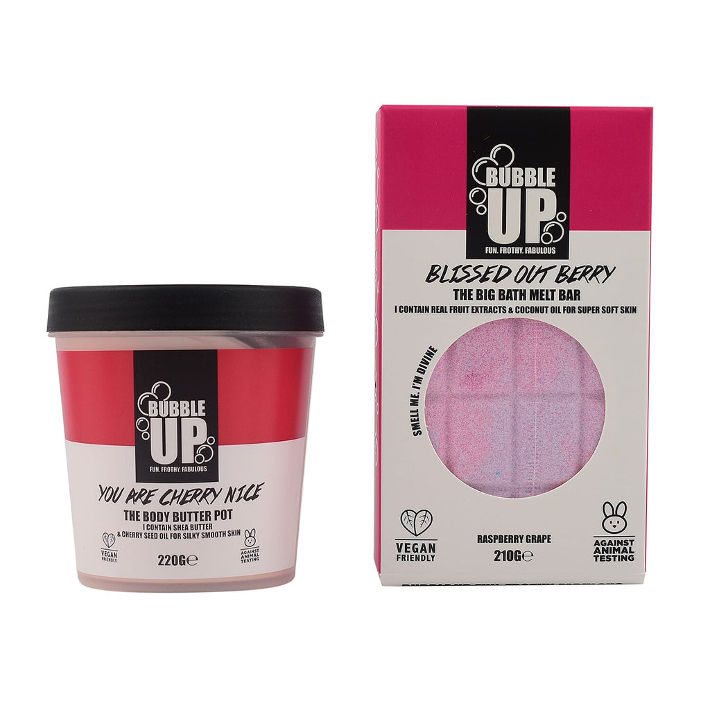 Bubble Up You are Cherry Berry Blissful - The Pink Fruits Body Collection