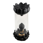 Buddha Smoke Fountain (H - 19cm) With Incense Cones (40) - Golden