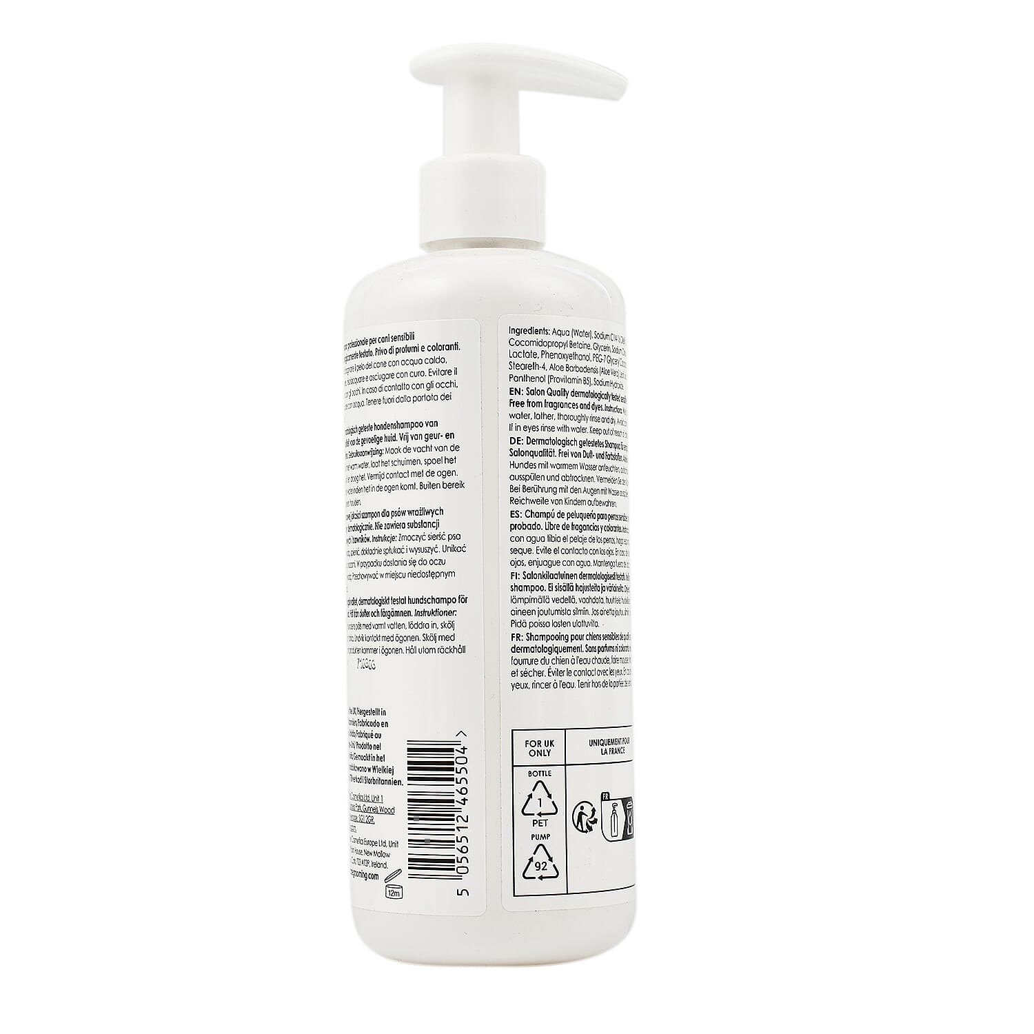 Buddy Care Derma Sensitive Skin Dog Shampoo with Aloe Vera & Pro Vitamin B5 500ml