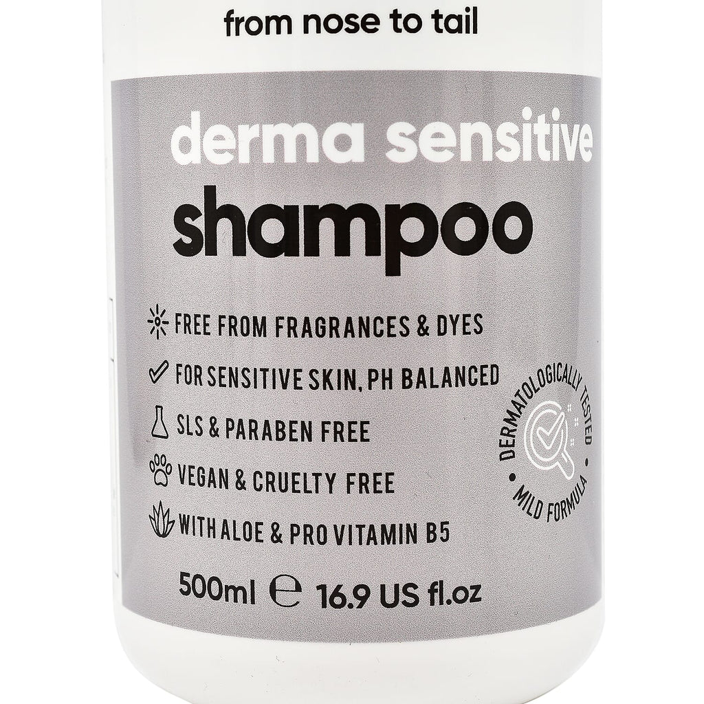 Buddy Care Derma Sensitive Skin Dog Shampoo with Aloe Vera & Pro Vitamin B5 500ml
