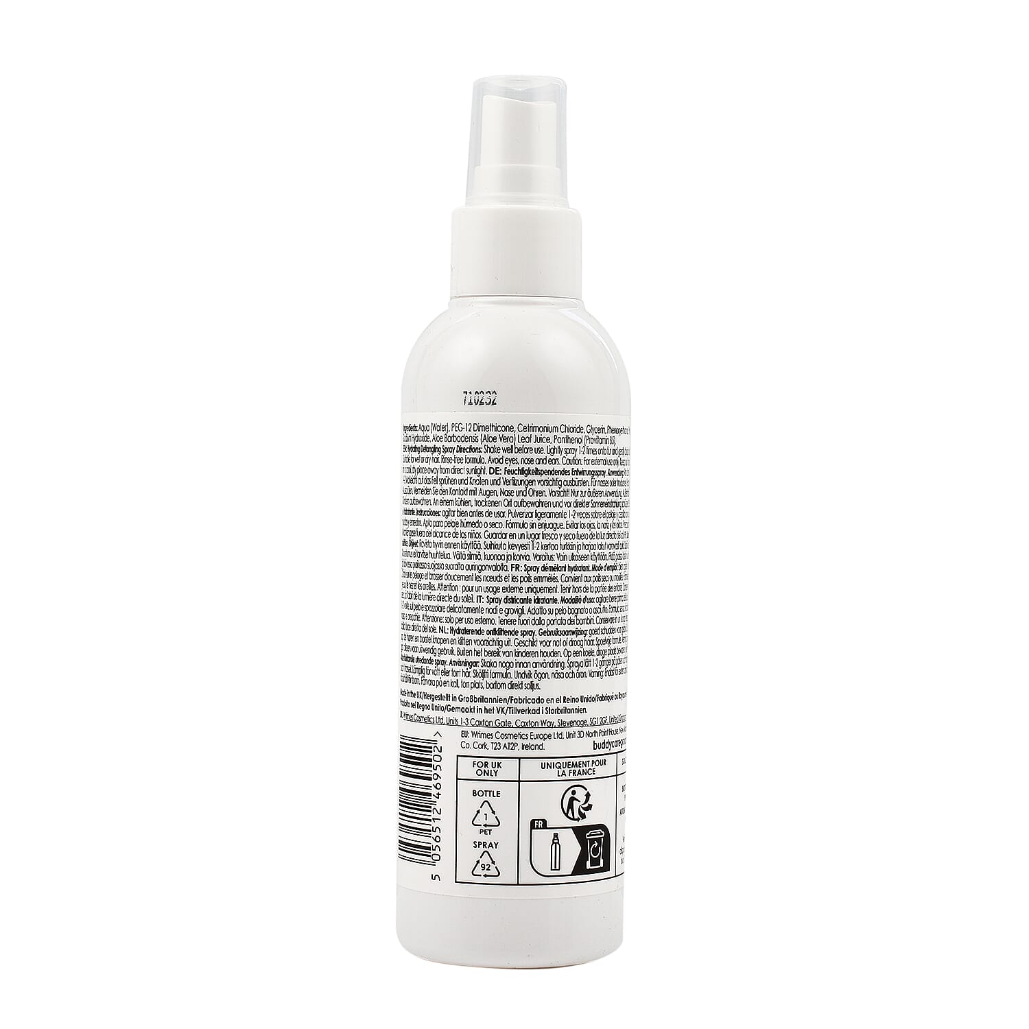 Buddy Care Hydrating Detangling Spray with Aloe - Pro Vitamin B5 200ml