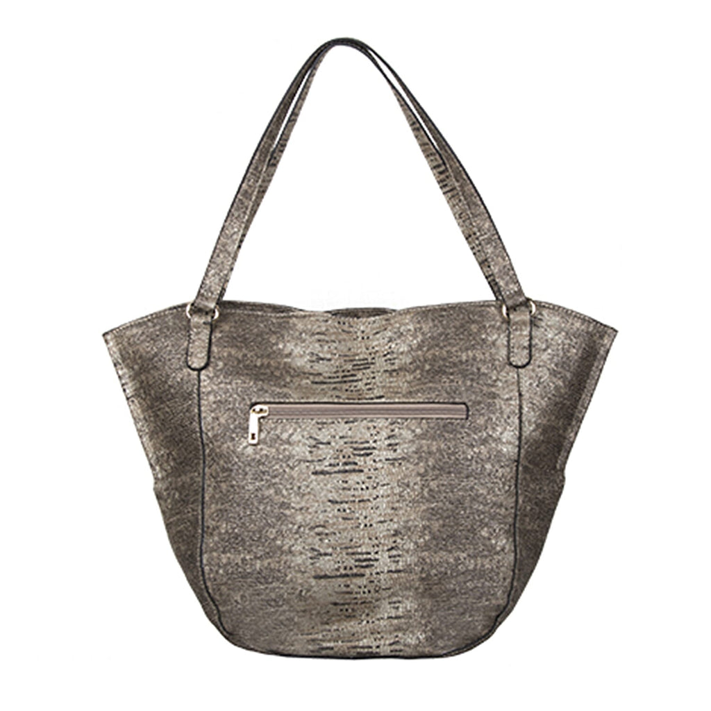 Bulaggi Collection - Acorn Snake Shopping Bag with Zipper Closure (Size 21-42x31x10 cm) - Multi