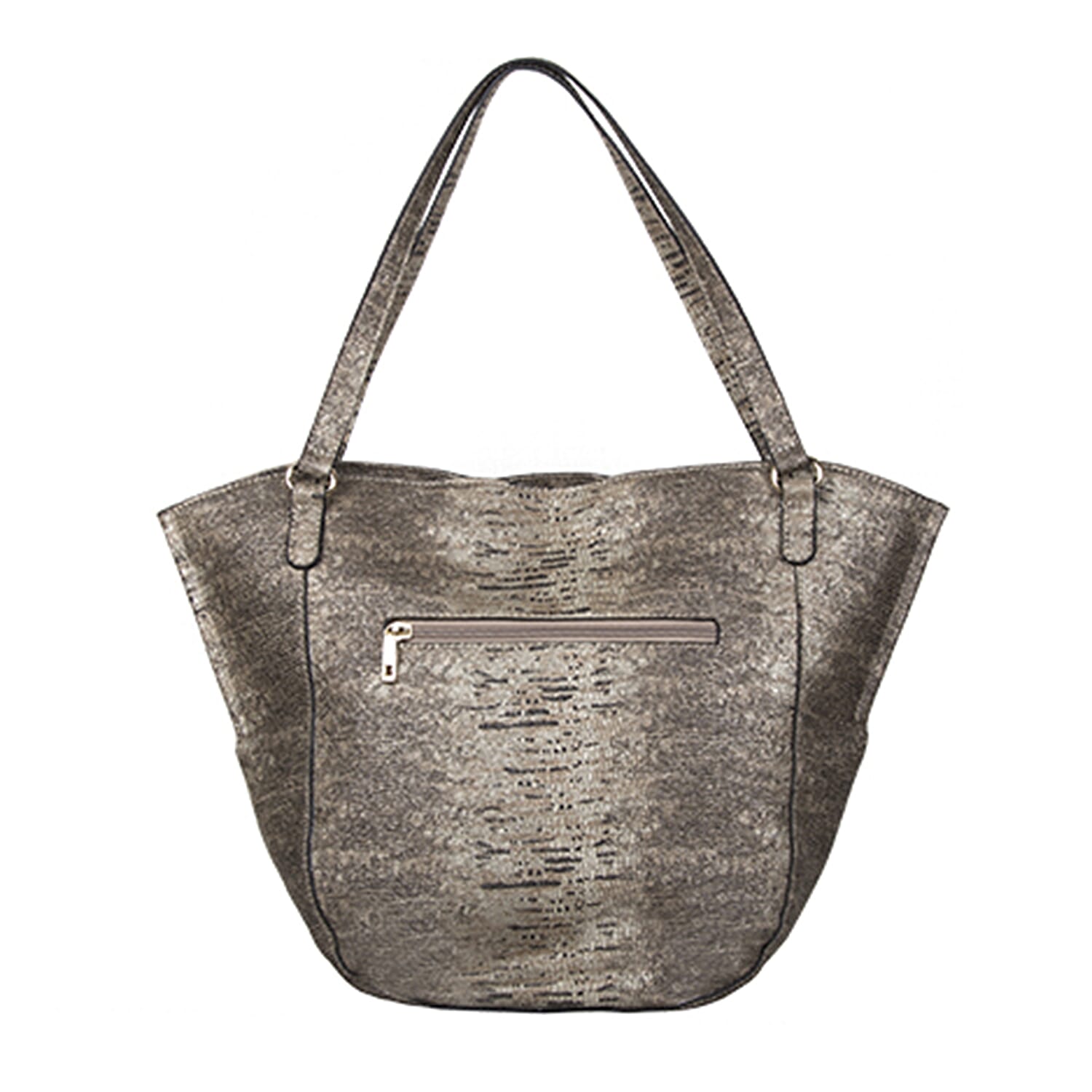 Bulaggi Collection - Acorn Snake Shopping Bag with Zipper Closure (Size 21-42x31x10 cm) - Multi