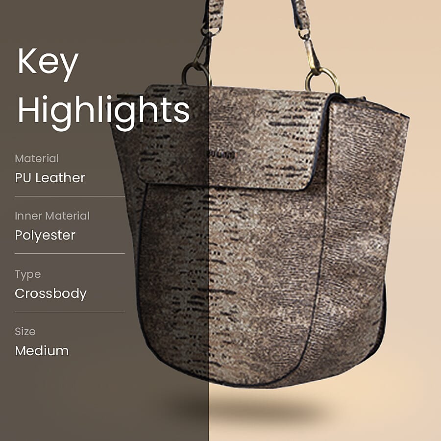 Bulaggi Collection - Acorn Crossbody Bag with Detachable and Adjustable Strap - Multi