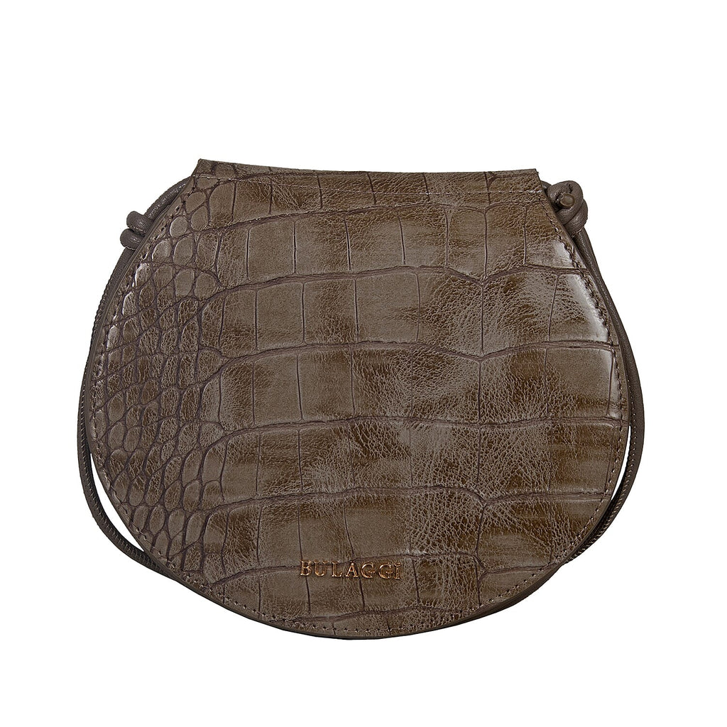 Bulaggi Collection Iris Croco Crossbody Bag - Taupe
