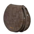 Bulaggi Collection Iris Croco Crossbody Bag - Taupe