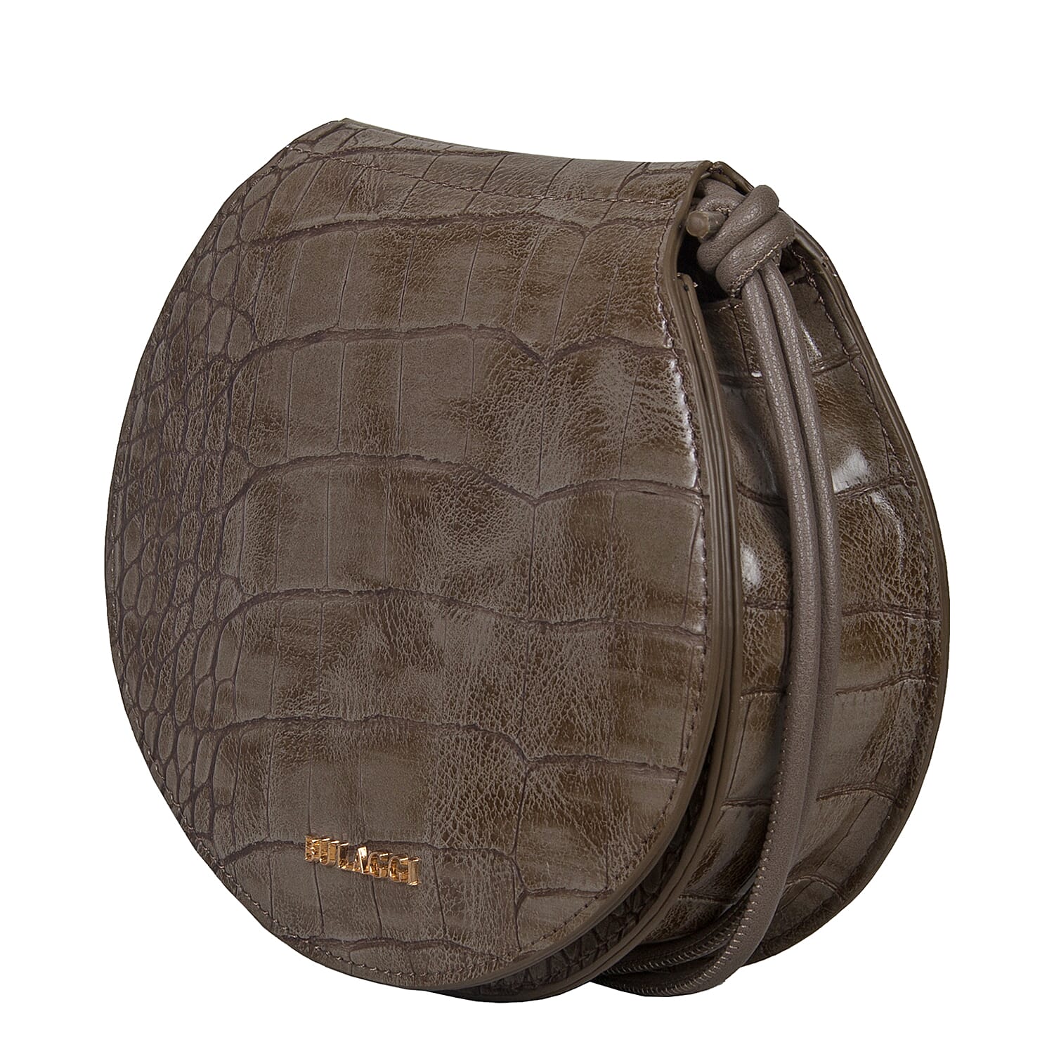 Bulaggi Collection Iris Croco Crossbody Bag - Taupe