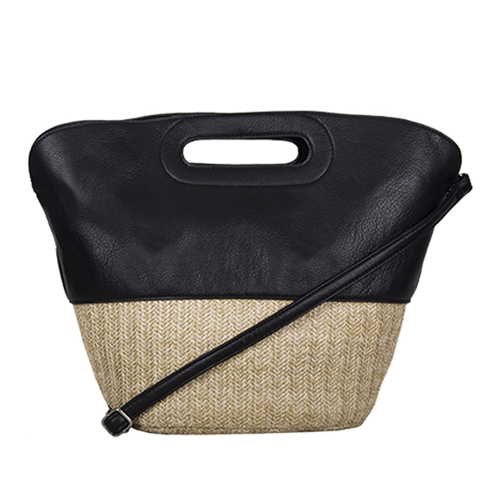 Bulaggi Collection - Silt Handbag with Zipper Closure (Size 24x31x19 Cm ) - Black