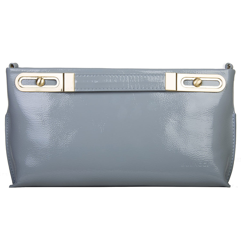Bulaggi Collection - Polly Clutch Bag with Adjustable Shoulder Strap in Light Grey