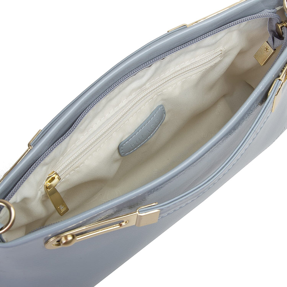 Bulaggi Collection - Polly Clutch Bag with Adjustable Shoulder Strap in Light Grey