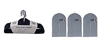 Bundle- Pack of 3 Suit Cover (Size 100x60 cm)  with set of 24 Hangers