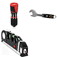 Bundle of Adjustable Spanners & Multifunctional Laser Spirit Level and 12 in 1