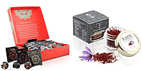 Bundle of Certified 100% Pure & Natural KASHMIRI  and Hand Crafted Rajwada Tea Gift Box