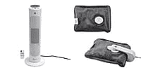 Bundle of Homesmart Portable Remote Control Heater and Electric Rechargeable Hot Water Bottle