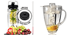 Bundle of Infused Pitcher-Removable Fruit Infuser and Acquablend Fruit Infuser Water Bottle