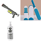 Bundle of Pet Tennis Ball Launcher & Pet Hair Remover and Buddy Care Shampoo