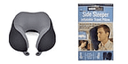 Bundle of U-Shape Memory Form Pillow and ObusForme Side Sleeper inflatable Travel Pillow