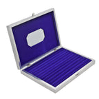 Butterfly Design Minakari Ring Box Holds Upto 150 Rings (Size 35.5x25.5x5.2 cm) - Silver