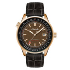 CADOLA  Aviateur Japanese Automatic Movement with 3 Hands Date 10ATM Water Resistant Mens Watch with Genuine Leather Black Strap