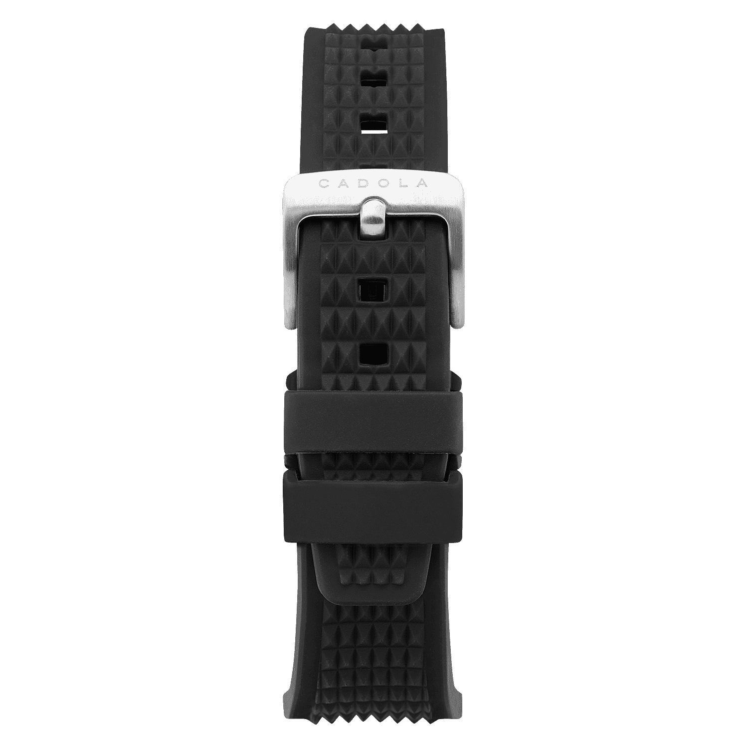 CADOLA Peterson 44mm 10 ATM Water Resistant Watch With Stainless Steel Chain Bracelet & Extra Yellow Silicon Strap